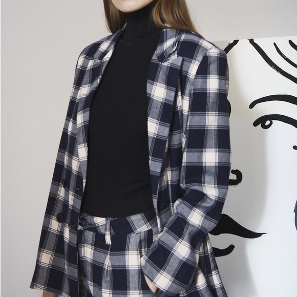 NWT Rolla’s Check Slouch Blazer Jacket Sz Medium Z145-12 - Picture 3 of 10